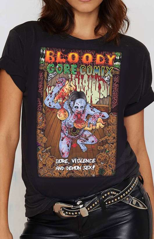 Bloody Gore Comix - Jeff Gaither T-Shirt